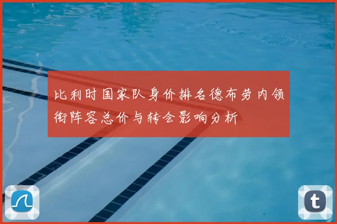 比利时国家队身价排名德布劳内领衔阵容总价与转会影响分析